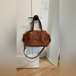 JCrew brown leather handbag
